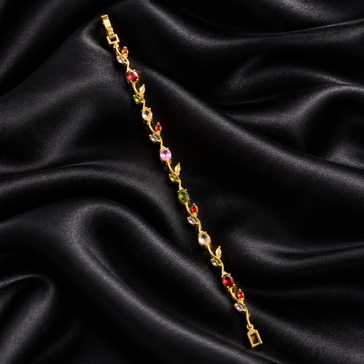 Elegant Multicolor Tulip Bracelet